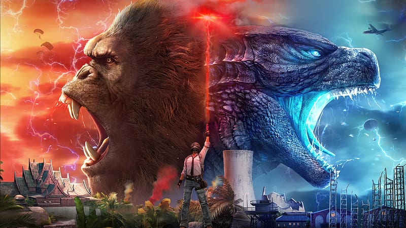 Pubg Godzilla Vs Kong, pubg, ps5-games, playerunknowns-battlegrounds, 2023-games, games, HD wallpaper