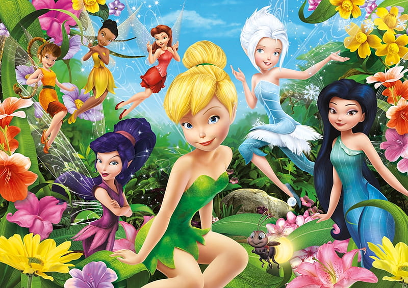 Disney fairies, fantasy, luminos, tinker bell, fairy, disney, HD wallpaper