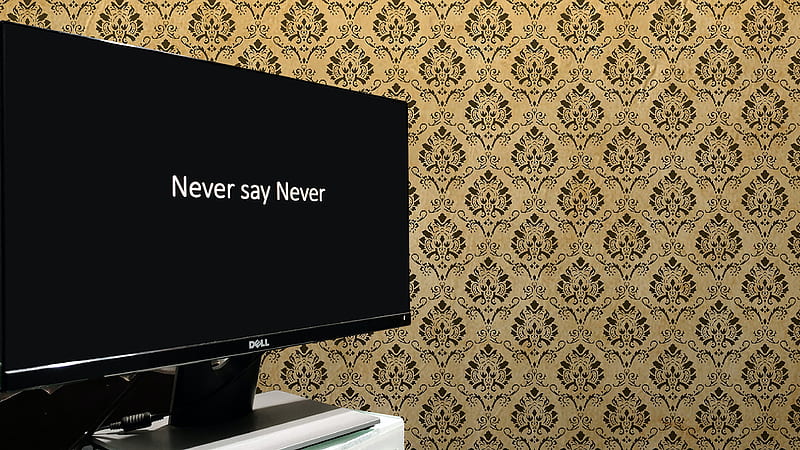 Never Say Never Inspirational, HD wallpaper