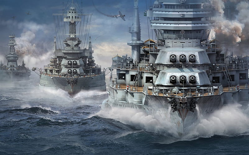 warships, destroyers, wows, HD wallpaper