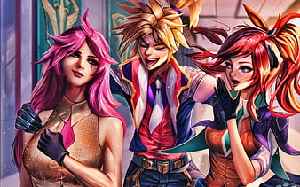 LoL Wild Rift Star Guardian Lux Jinx Ezreal Lulu Janna HD 4K 8K Wallpaper  #7.3005