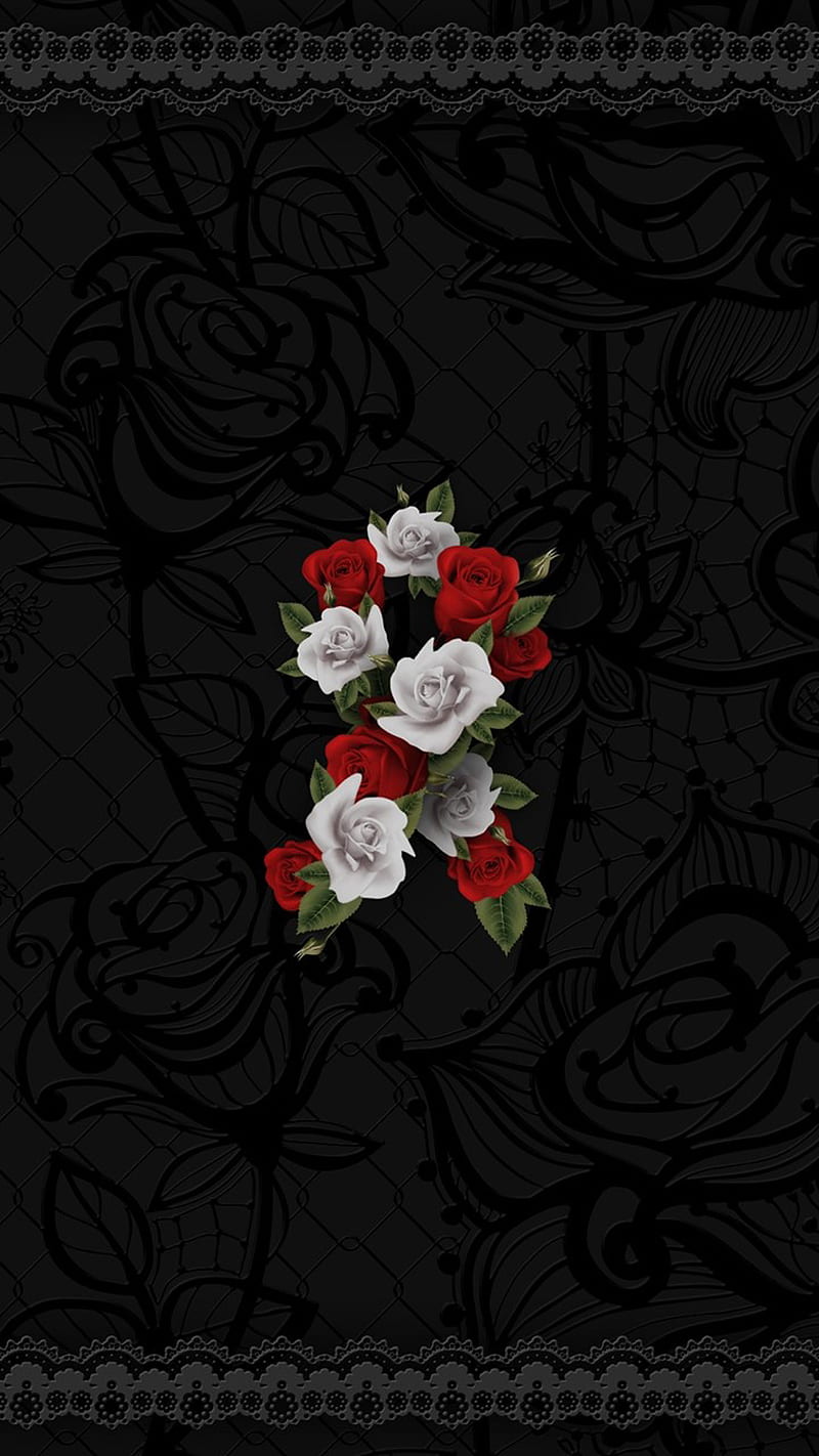 Rose Ribbon, floral, flower, pretty, red, roses, white, HD phone wallpaper