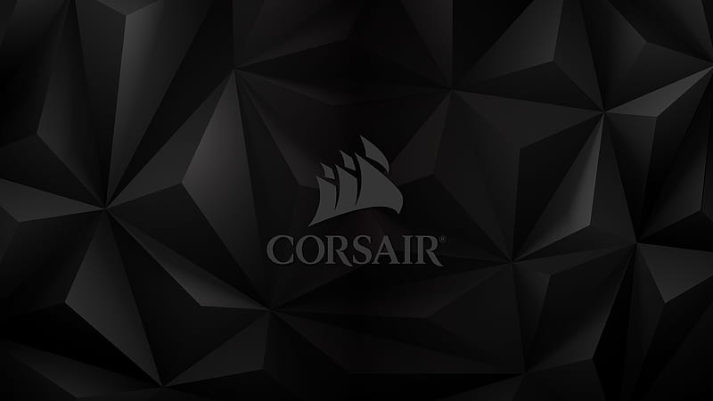 Corsair , abstract, black, HD wallpaper