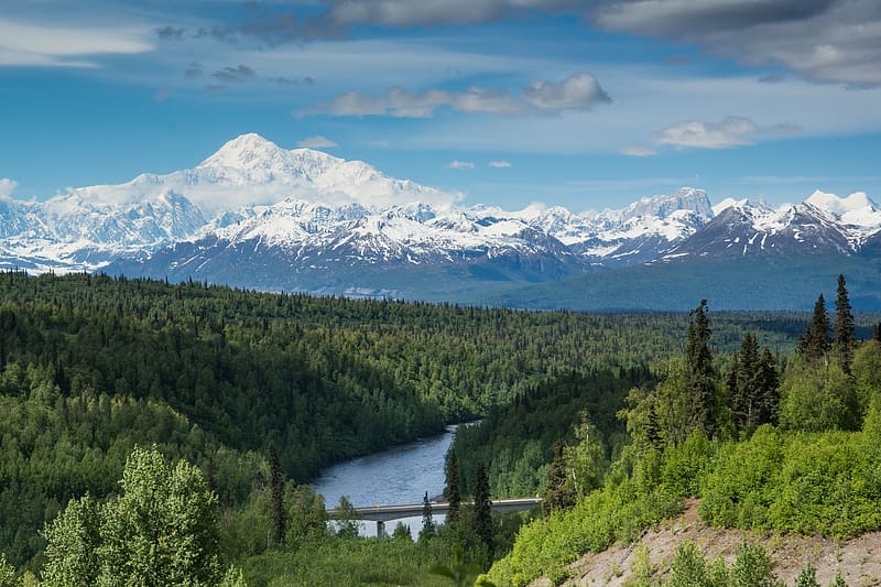 Mountains, , Alaska, Denali National Park, Mount Mckinley, Denali, HD wallpaper