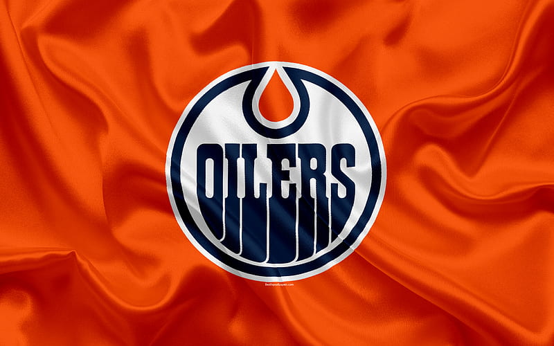 Edmonton Oilers, hockey club, NHL, emblem, logo, National Hockey League, hockey, Edmonton, Canada, HD wallpaper