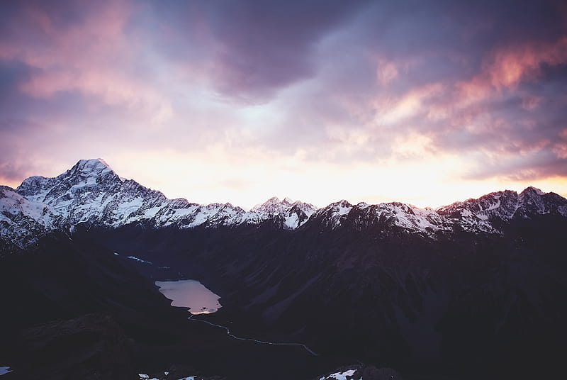 Aoraki Mount Cook National Park New Zealand Beautiful Scenery, mountains, snow, nature, sky, new-zealand, HD wallpaper