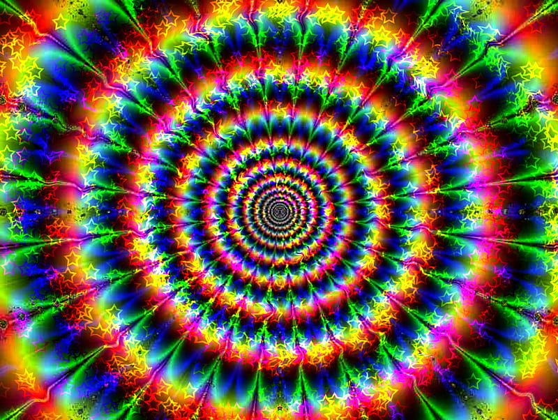 Rainbow Illusion, digital, eye, illusions, magic, HD wallpaper