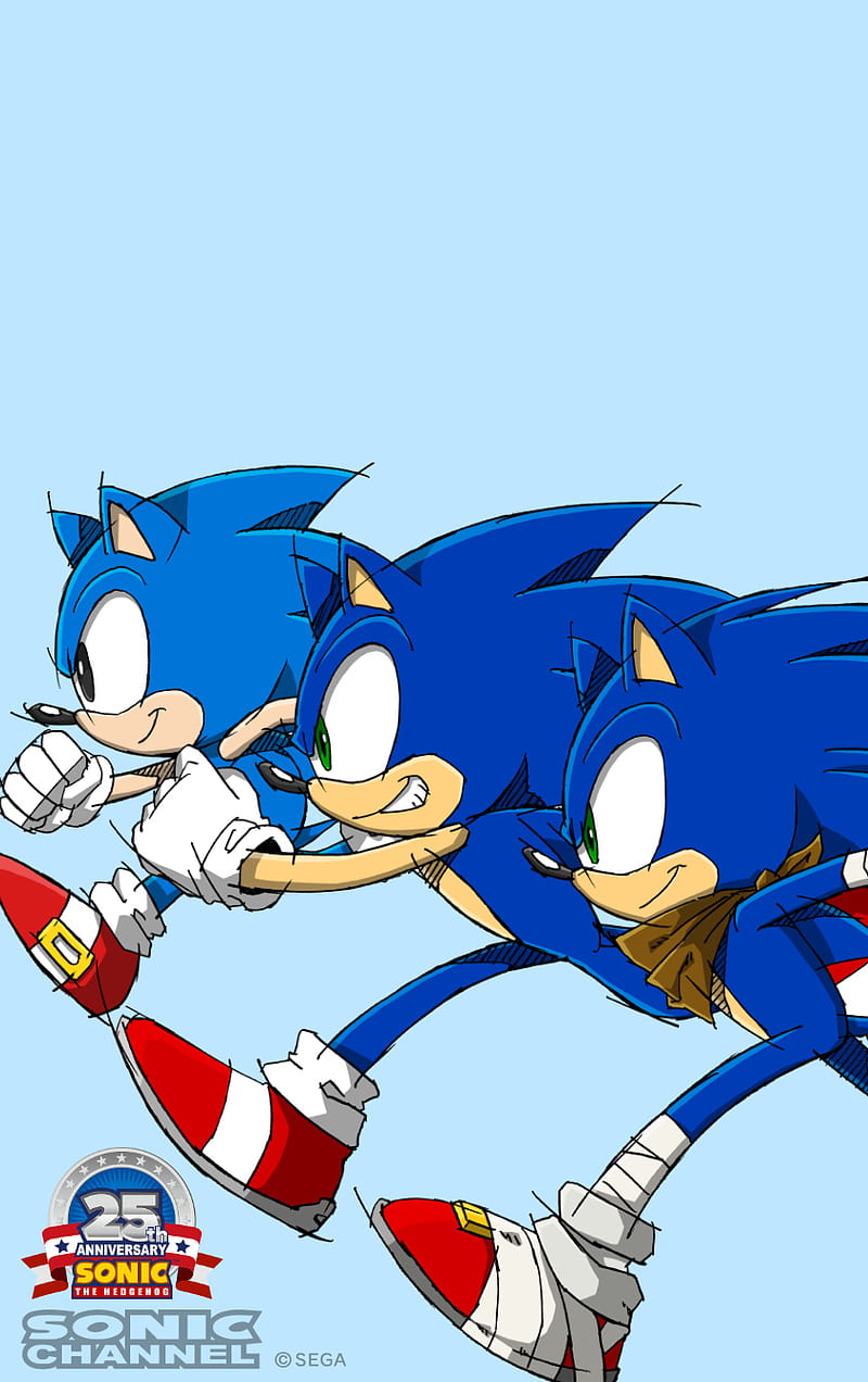 Sonic Generations, 25 years, sega, sonic the hedgehog, HD phone wallpaper