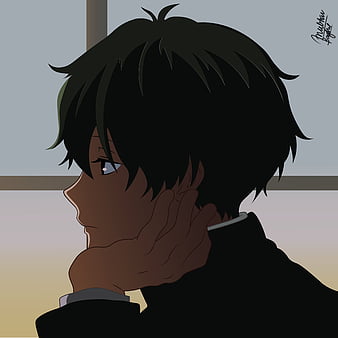 Sad Anime boy Animated Pictures for Sharing #128263611