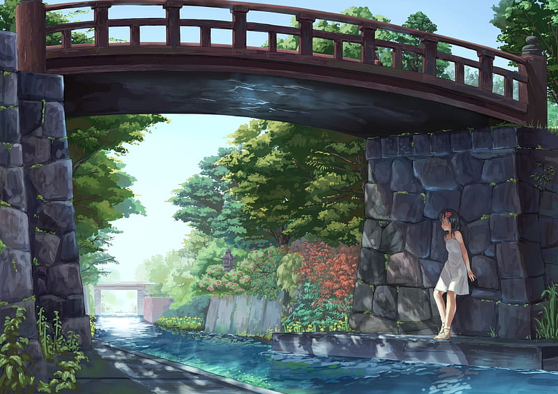 X 上的Anime Background Art：「River greenery from #nisekoi.  https://t.co/2IZS0rU30V」 / X
