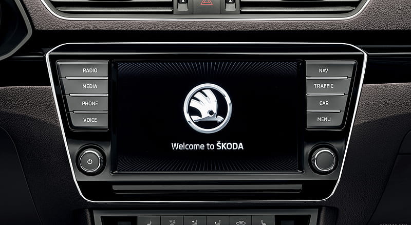 2016 Skoda Superb Combi - Central Console , car, HD wallpaper