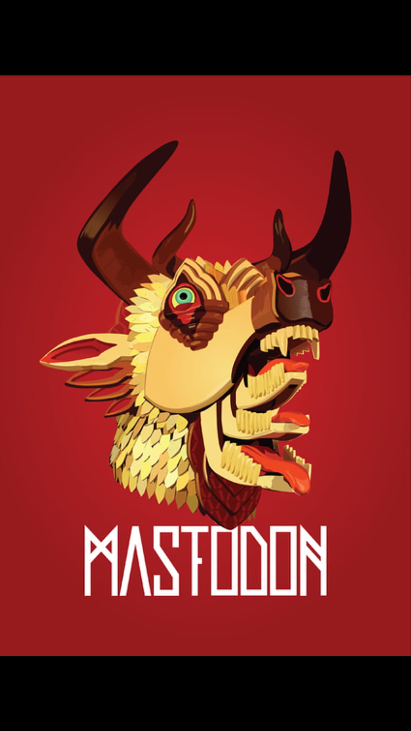 Mastodon Hunter, ball, dragon, heavy metal, ink, la maquina, music, super, the hunter, HD phone wallpaper