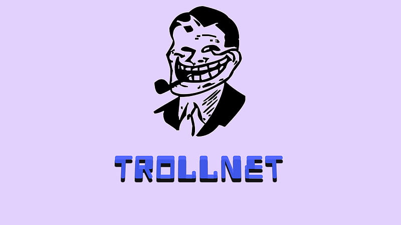 Trollnet, artistic, funny, humor, internet, meme, theme, troll, trollface, youtube, HD wallpaper
