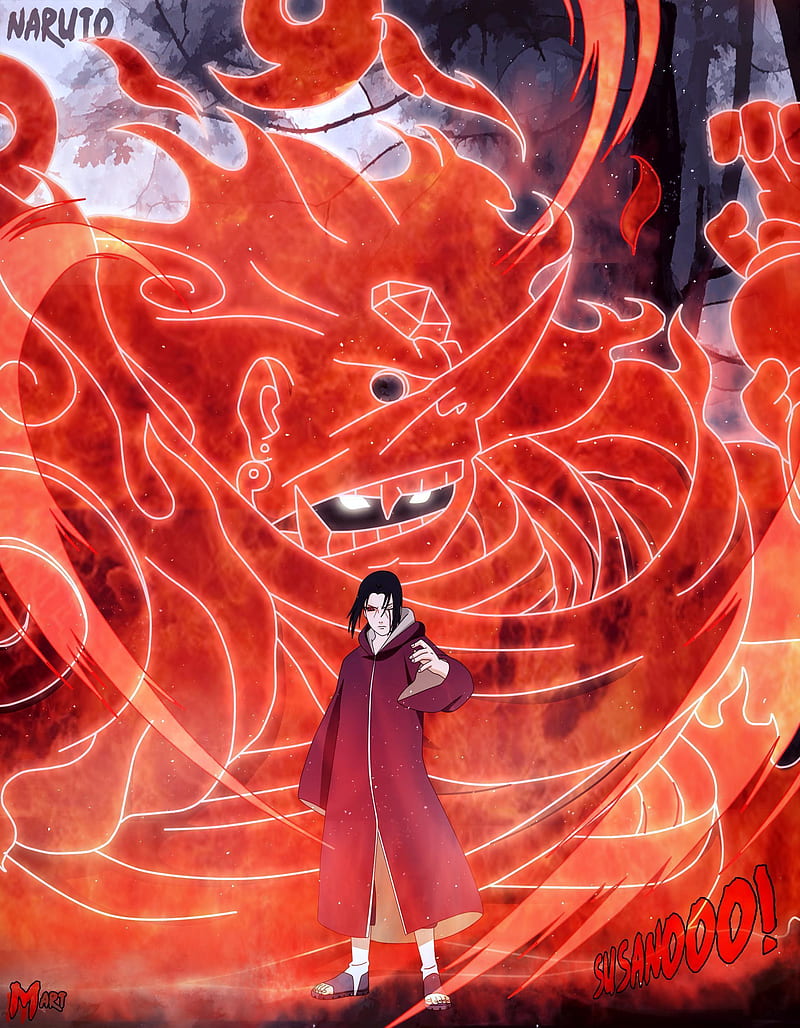 Itachi susanoo, anime, itachi, konoha, manga, naruto, naruto shippuden, otaku, sasuke, HD phone wallpaper