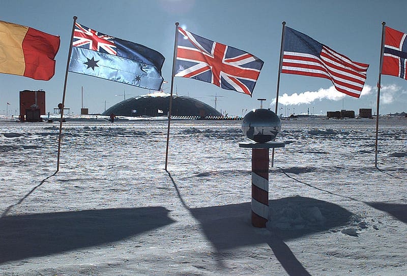 The ceremonial South Pole at Amundsen Scott Station, Station, Antartica, Amundsen Scott, South Pole, HD wallpaper