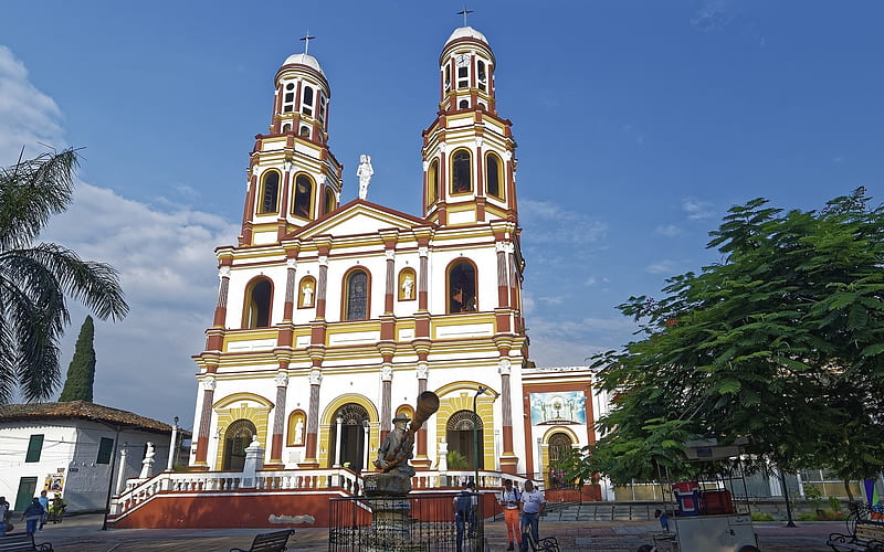 Church in La Plata, Colombia, South America, Colombia, Christianity, church, HD wallpaper