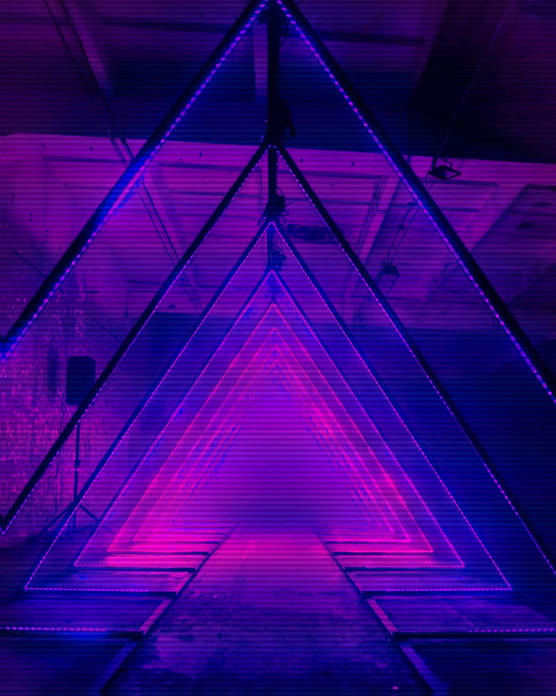 Aesthetic Prism, blue, cool, fleecxa, nice, purple, pyramid, signs, HD phone wallpaper