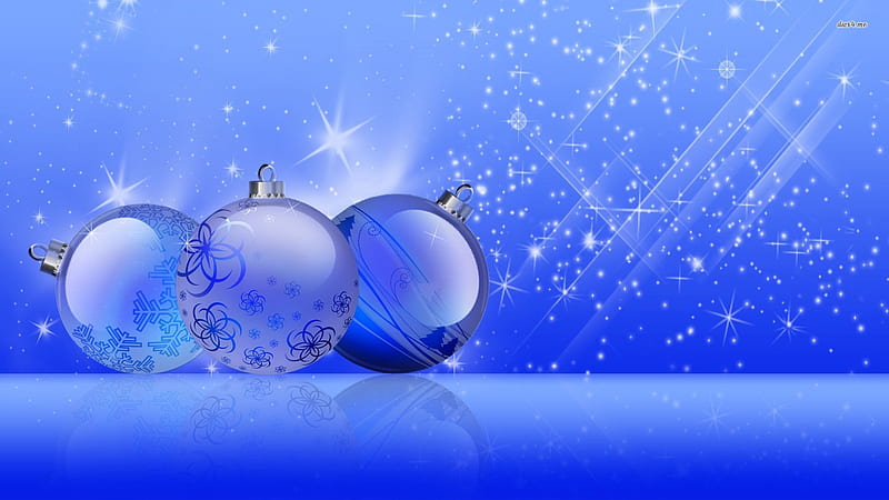 Beautiful Blue Baubles On Christmas Eve, Christmas, bonito, Blue, On ...