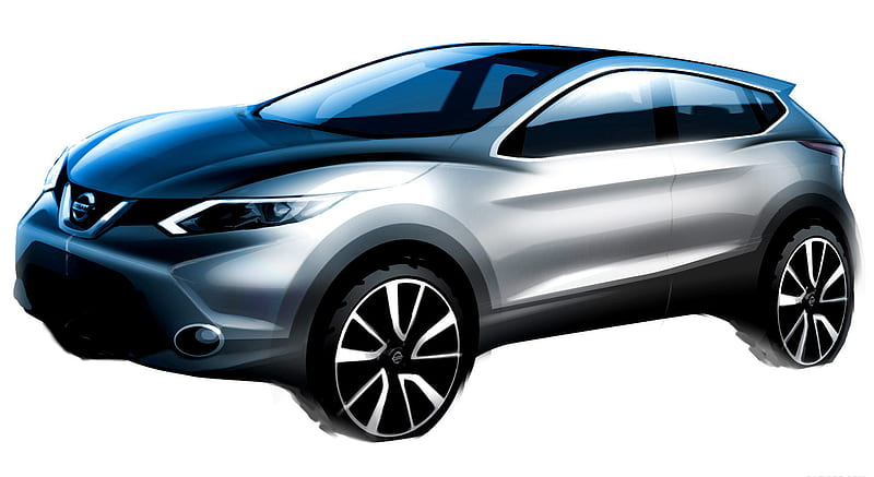 2014 Nissan Qashqai - Design Sketch , car, HD wallpaper
