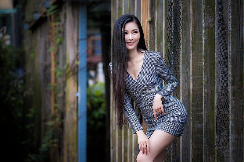 Women Asian Model Long Hair Dress Black Hair Hd Wallpaper Peakpx