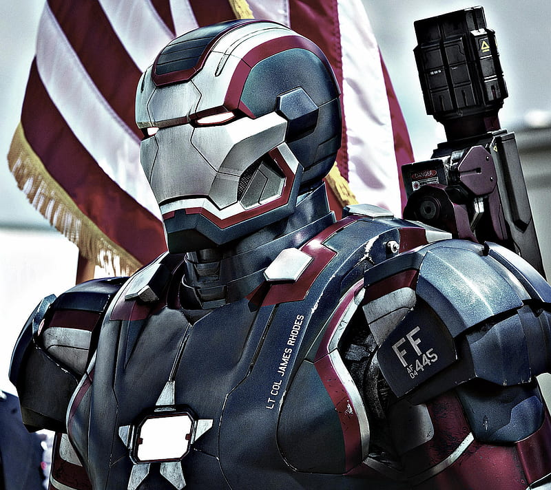 Iron Patriot, silver, HD wallpaper