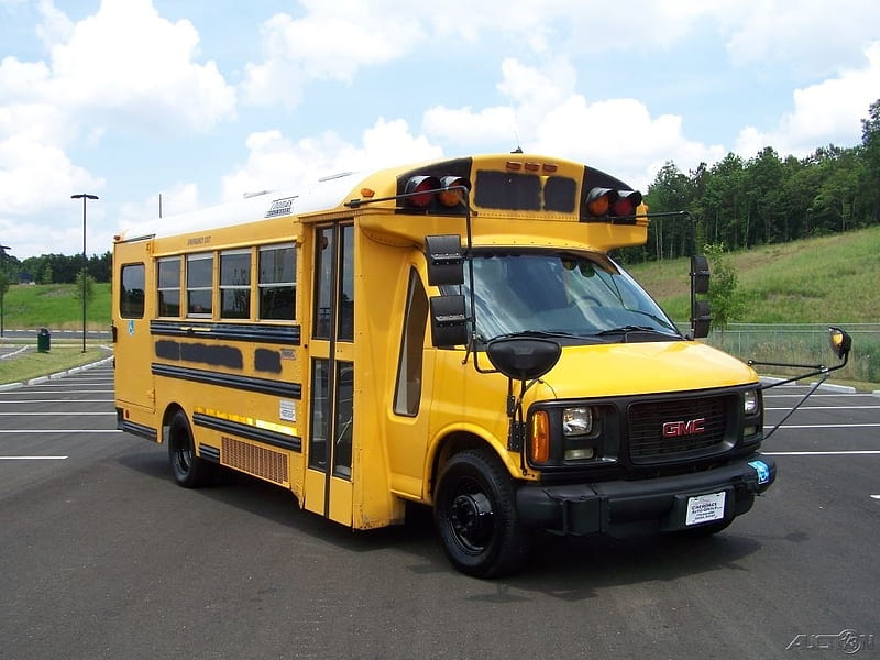 2002 GMC G30 Schoolbus, G30, GMC, Schoolbus, Truck, HD wallpaper