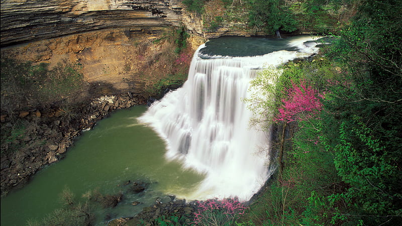 Burgess-Falls, cool, tennessee, early-spring, HD wallpaper