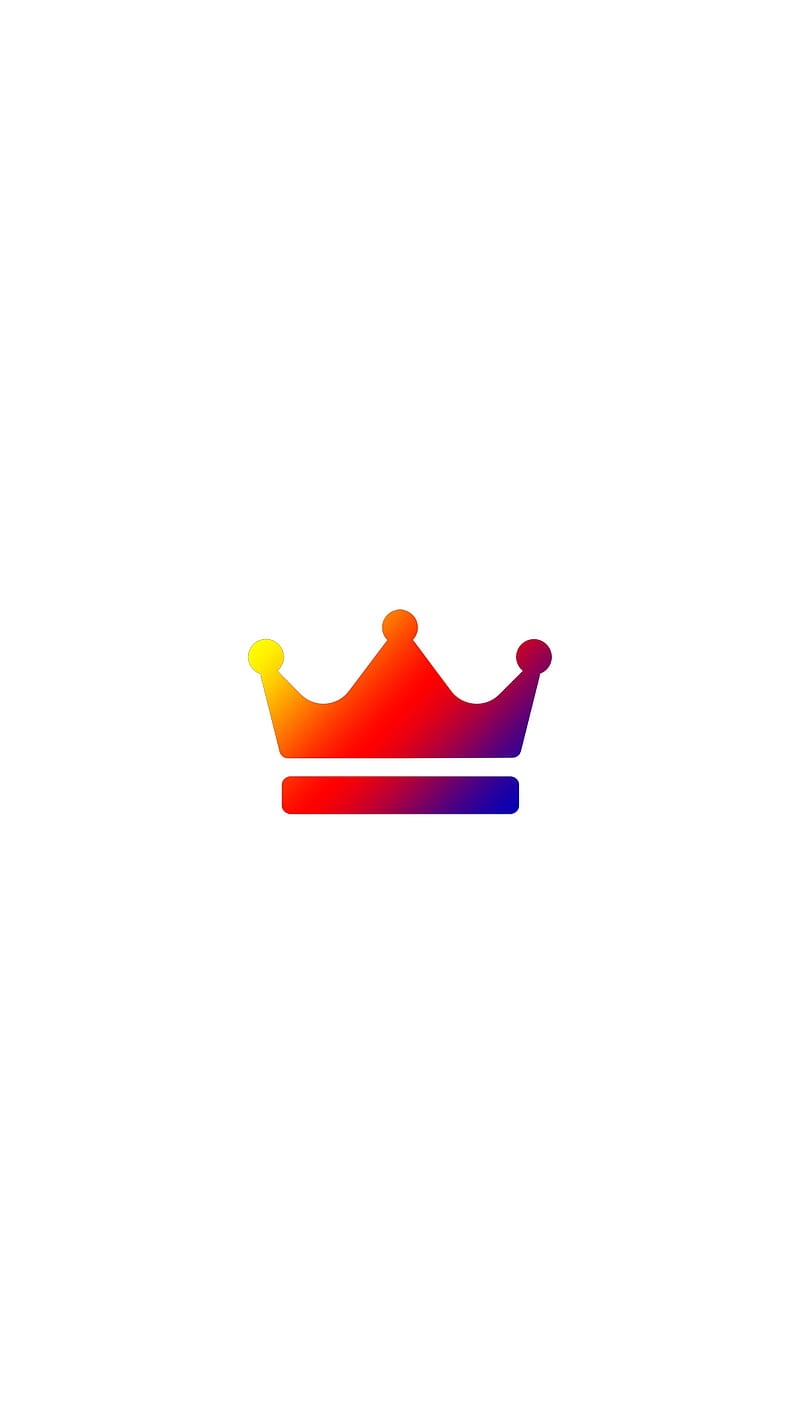 crown 4, brand, colorful, crown, dope, drawing, funny, instagram, logo, white, HD phone wallpaper
