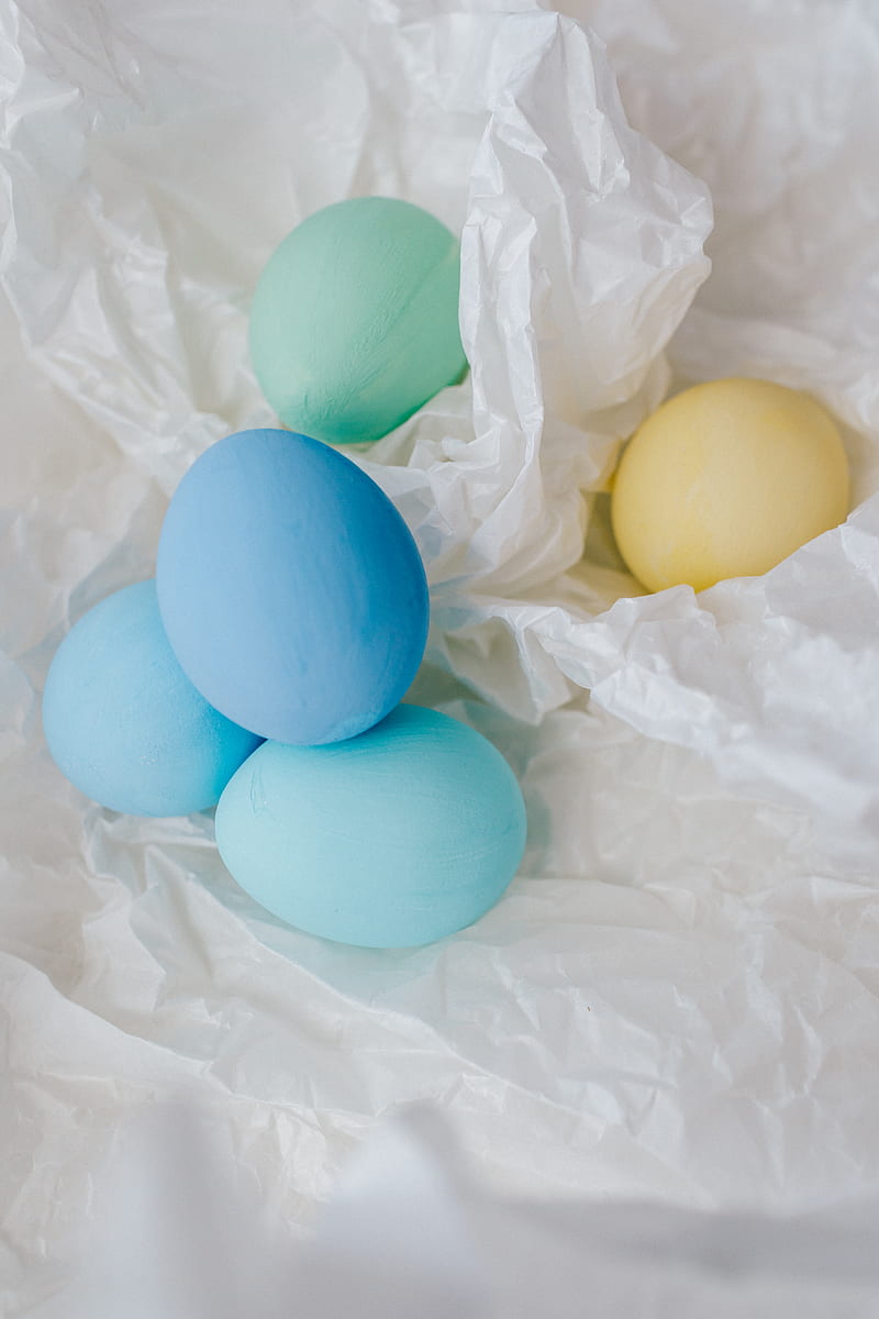 Assorted Colored Eggs On Paper, HD phone wallpaper