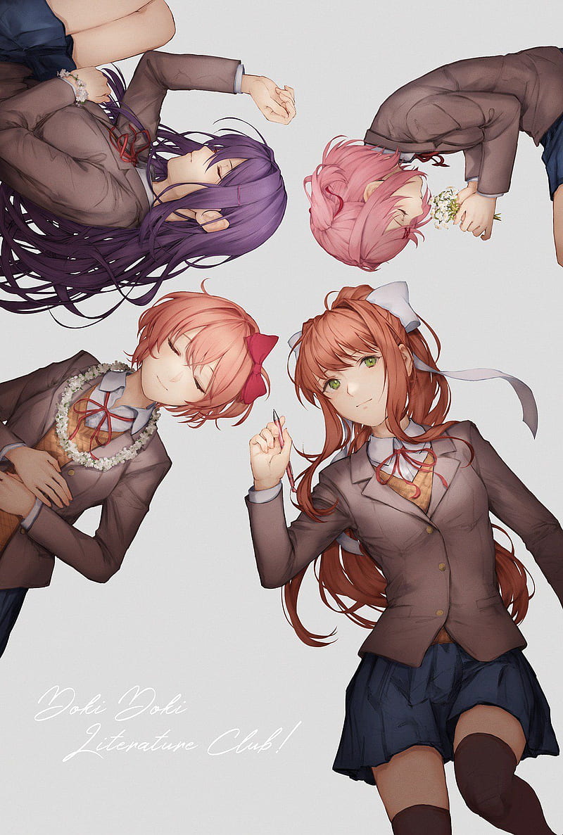 Anime Doki Doki Literature Club GIF  Anime Doki Doki Literature Club  Glitch  Discover  Share GIFs