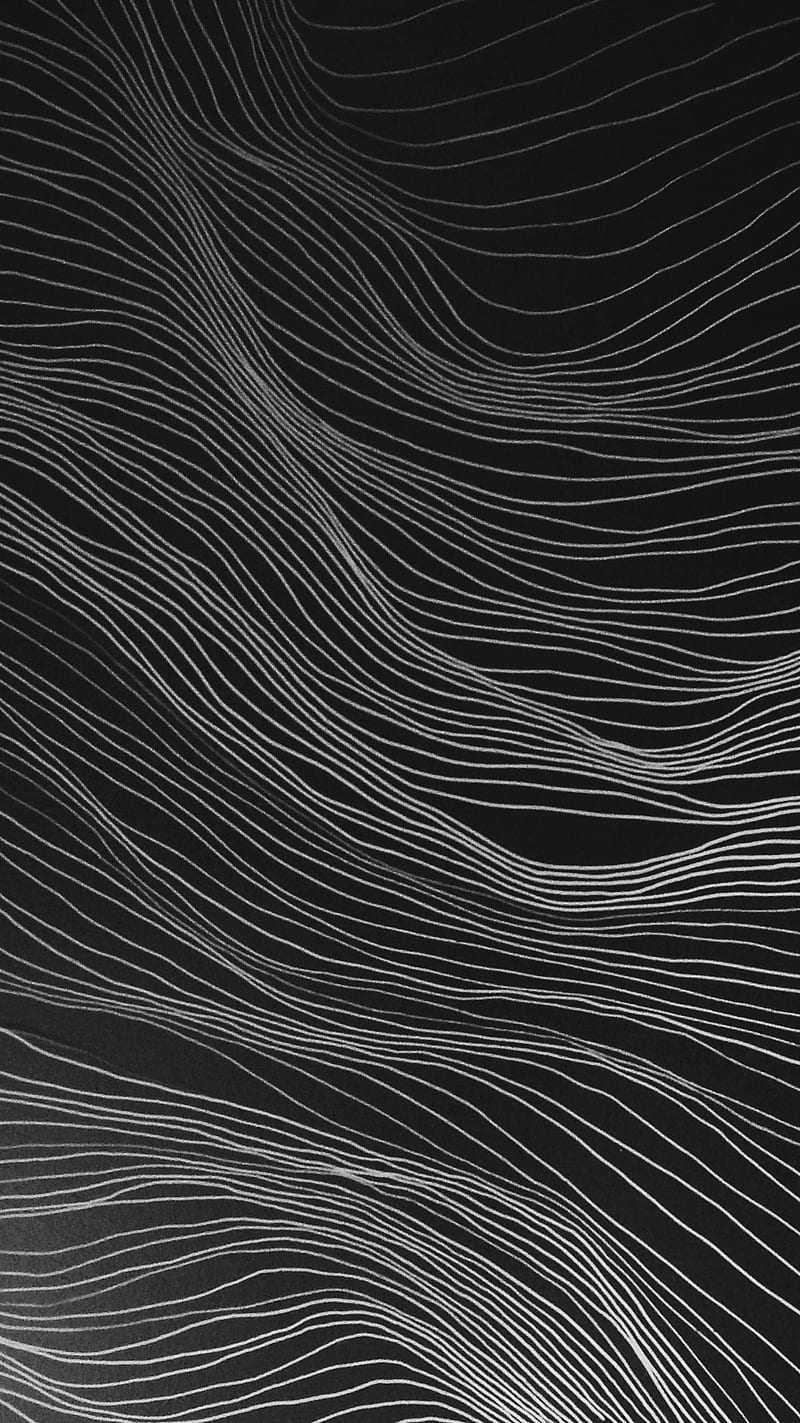 Landscape Lines, 3d, abstract, art, black, curves, dark, minimal, soft, HD phone wallpaper
