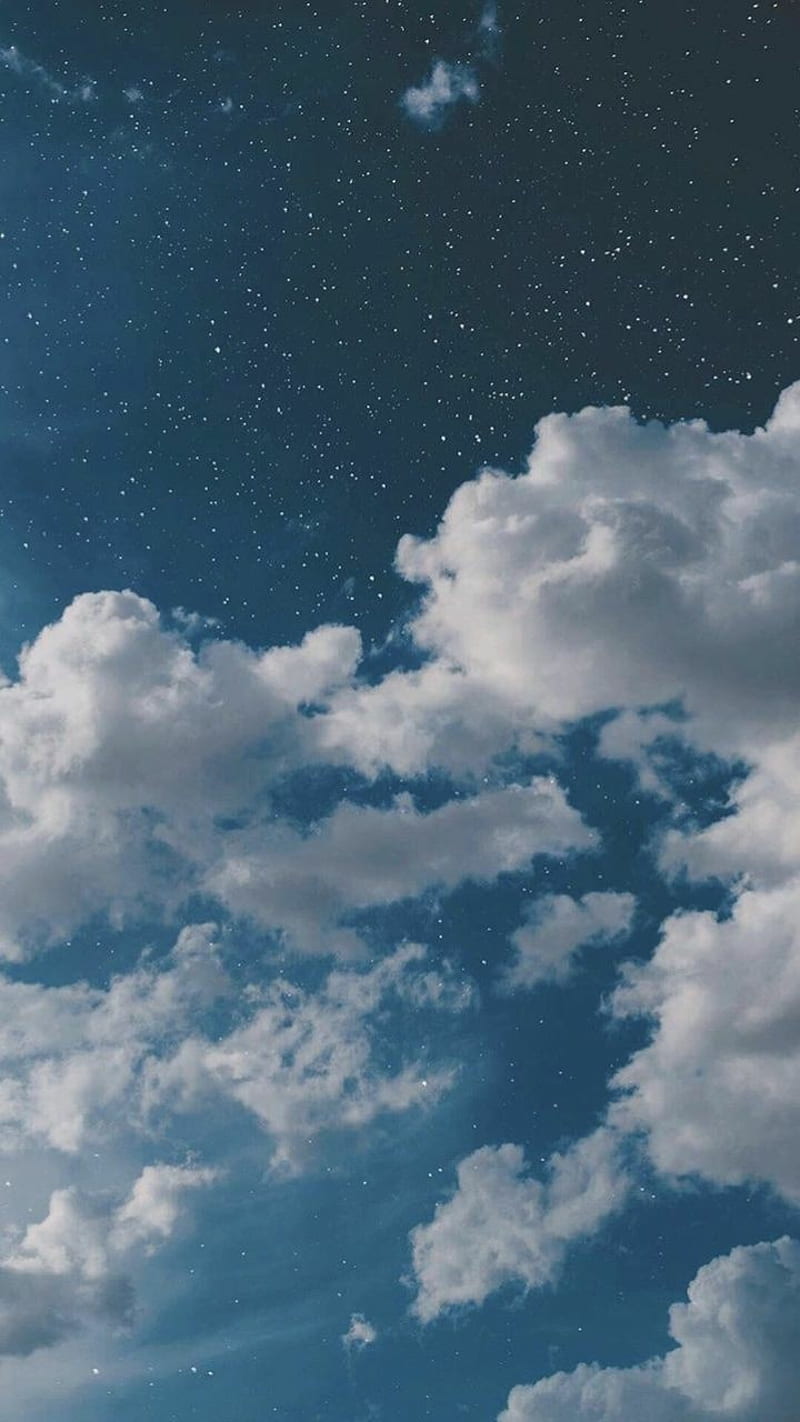 Clouds, blue, sky, stars, , nature, white, HD phone wallpaper | Peakpx