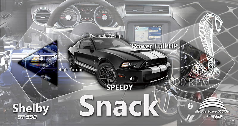 Shelby GT-500-Snack, dynamic, gt-500, mata, tunning , ford, gt 500, shelby, melhor do mundo, desenho, art mateus, desenho, carros, msd, gt500, digital, speedy, soave, snack, snacks, HD wallpaper