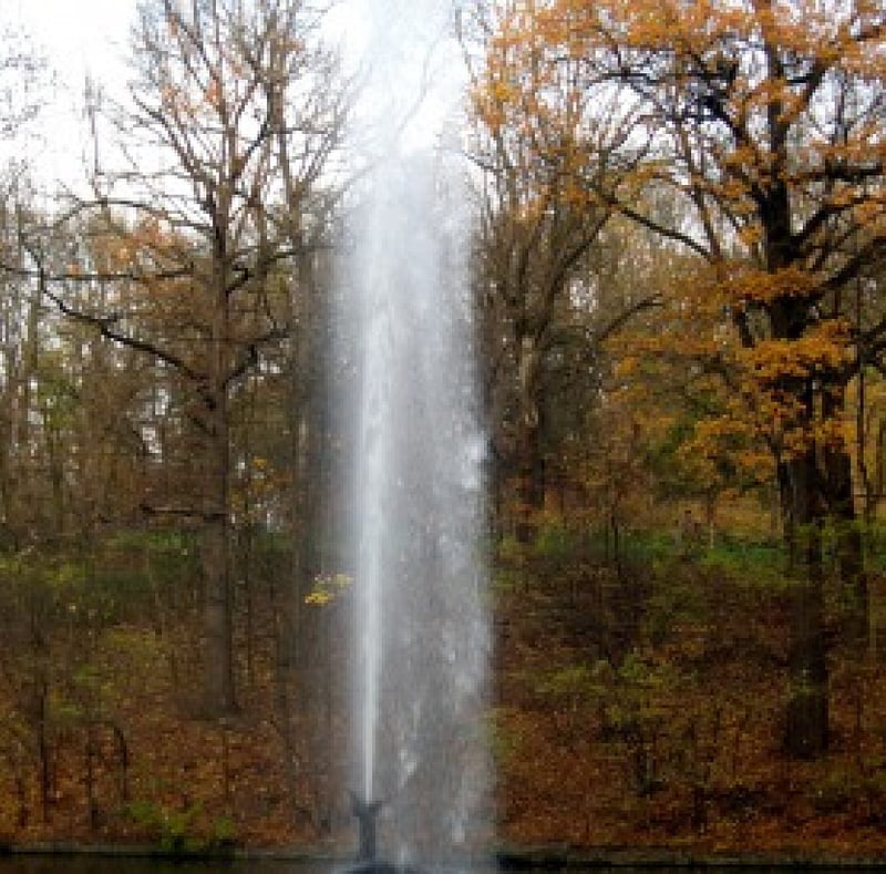 Sofiyivsky Park, Uman, Ukraine 2, pond, autumn, fontain, Uman, park, Ukraine, HD wallpaper