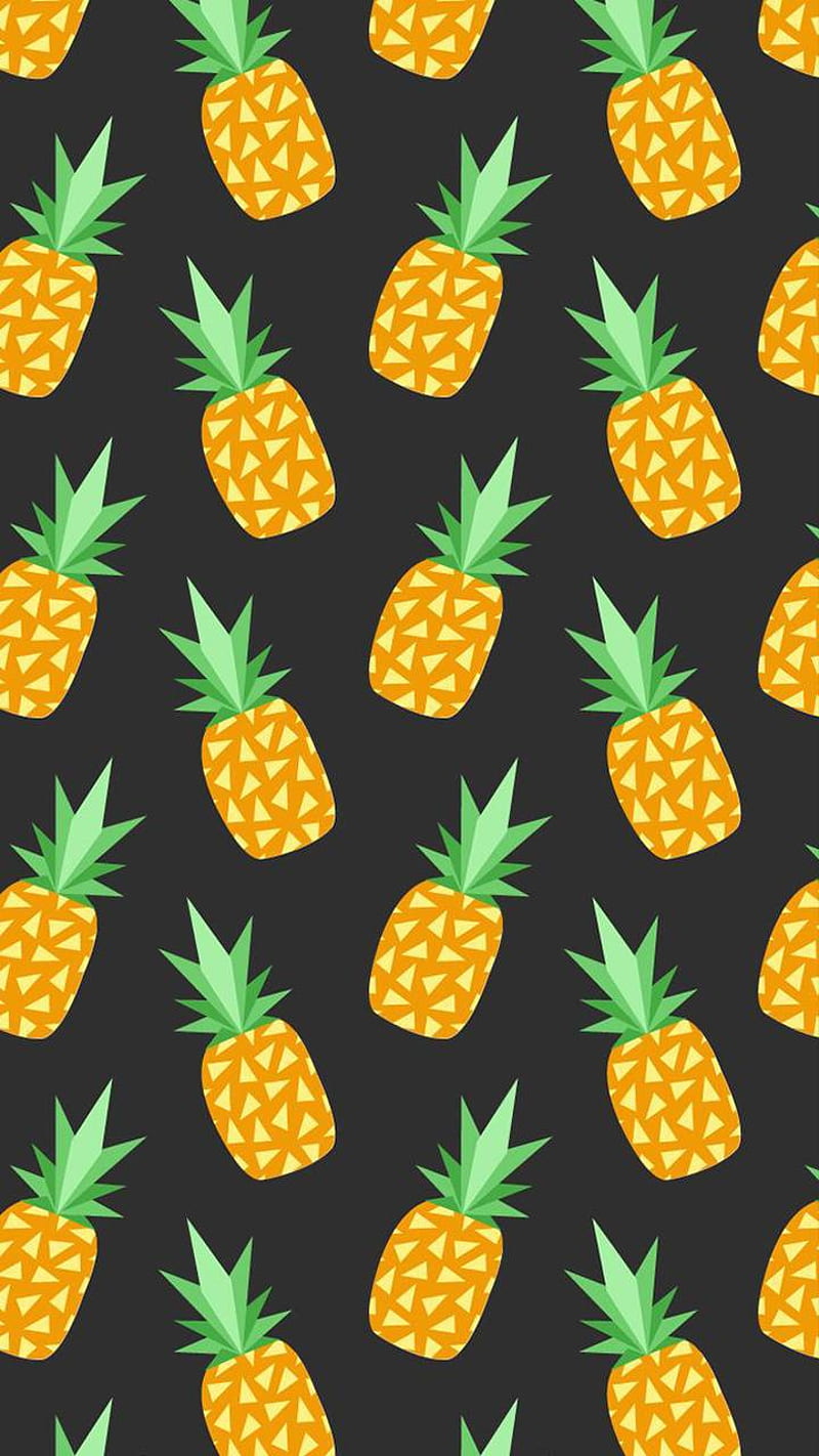 Pineapple, raining pineapples, HD phone wallpaper