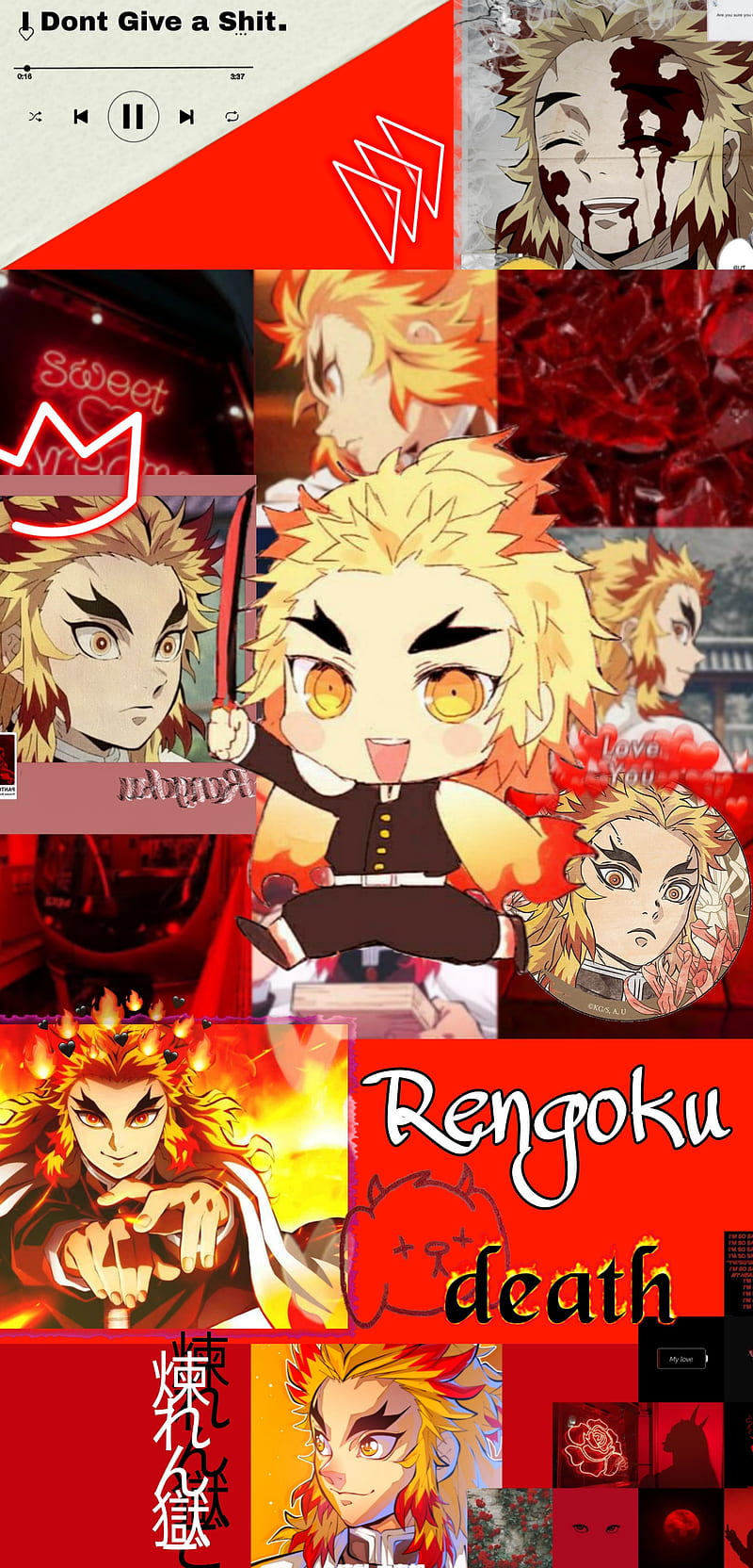Rengoku, demon slayer, fire, hashira, kimetsu no yaiba, HD phone wallpaper