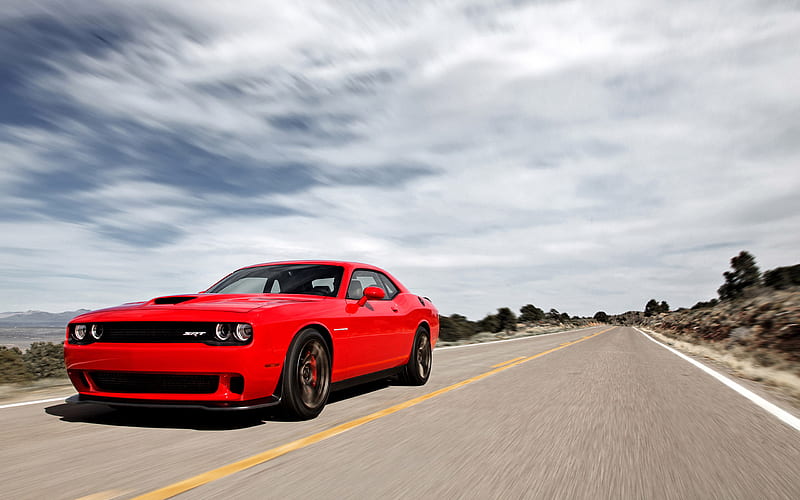 2015 Dodge Challenger SRT Hellcat, 4th Gen, Coupe, Supercharged, V8, car, HD wallpaper