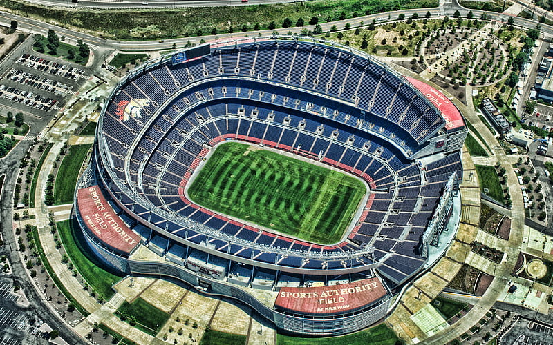 Sports Authority Field at Mile High, Denver Broncos Stadium, Denver, USA, Empower Field at Mile High, football stadium, american football, HD wallpaper