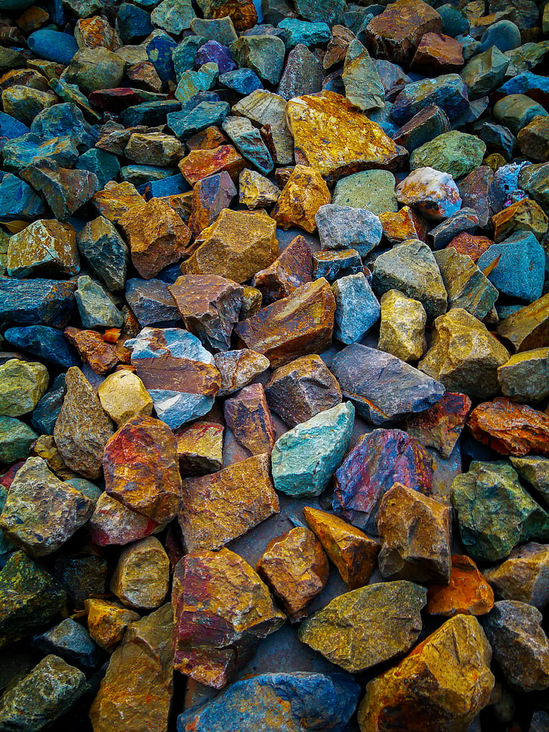 Colors, brown, coal, colorful, natural, nature, popular, rocks, stones, HD phone wallpaper