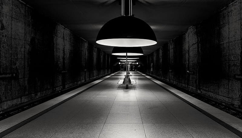Man Made, Subway, Germany, Lamp, Munich, Train Station, Tunnel, Underground, HD wallpaper