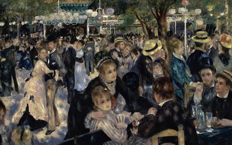 Renoir, painting, fine art, impressionist, HD wallpaper