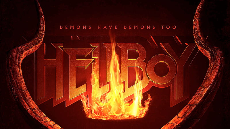 Hellboy 2019 Movie Logo, hellboy, 2019-movies, movies, logo, HD wallpaper