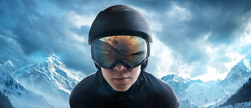 Ski Jumper Helmet, helmet, HD wallpaper