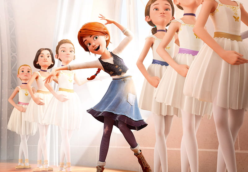 Elle Fanning Felicie Milline In Ballerina, ballerina, animated-movies, 2016-movies, movies, dancing, HD wallpaper