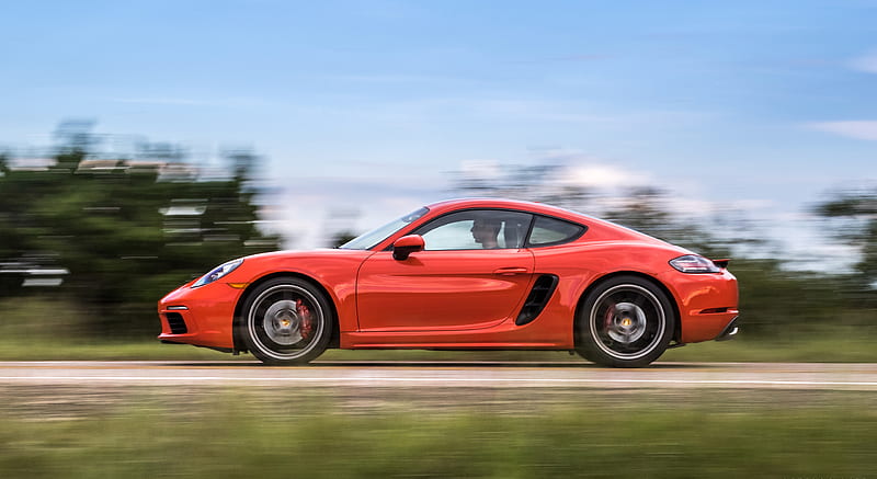 2017 Porsche 718 Cayman S (Color: Lava Orange; US-Spec) - Side, car, HD ...