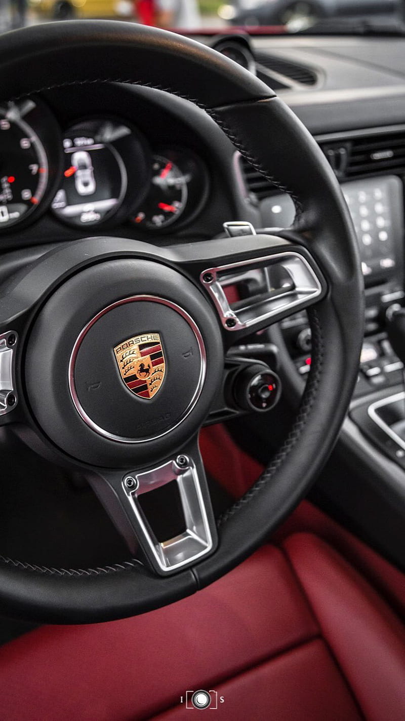 Porche 911 carrera, plus, turbo, show, car, red, interior, HD phone  wallpaper | Peakpx