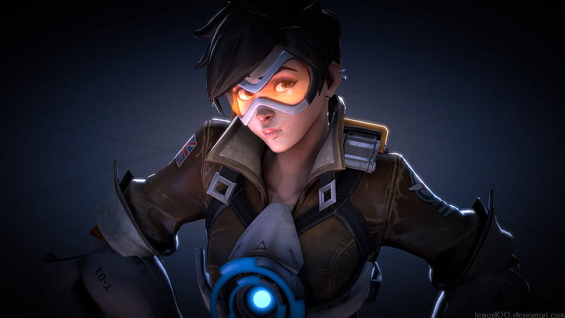 Tracer Ovewatch Art, overwatch, games, xbox-games, ps-games, pc-games, 2016-games, HD wallpaper