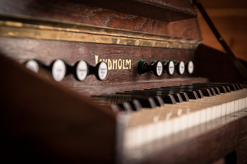 Old Organ, Brown, Organ, Keys, Old, Instruments, HD wallpaper