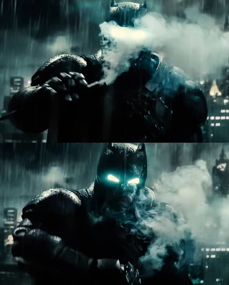 Batman Lead Smoke, batfleck, bruce, bvs, dc, gotham, hero, super, wayne, HD phone wallpaper
