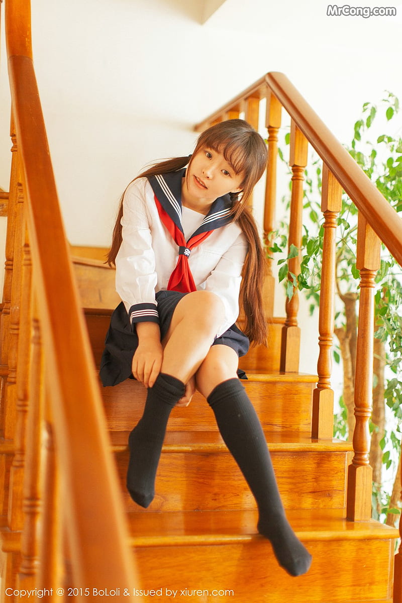red tie, schoolgirl uniform, looking at viewer, long hair, Asian, model, HD phone wallpaper